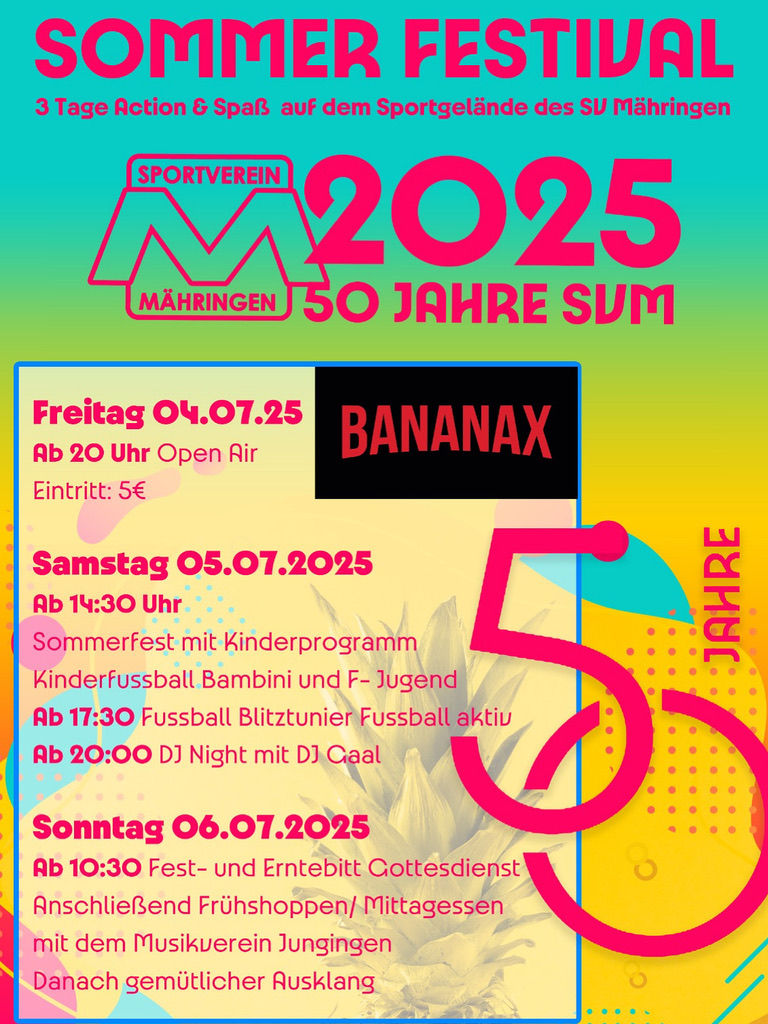 SOMMER FESTIVAL Mähringen