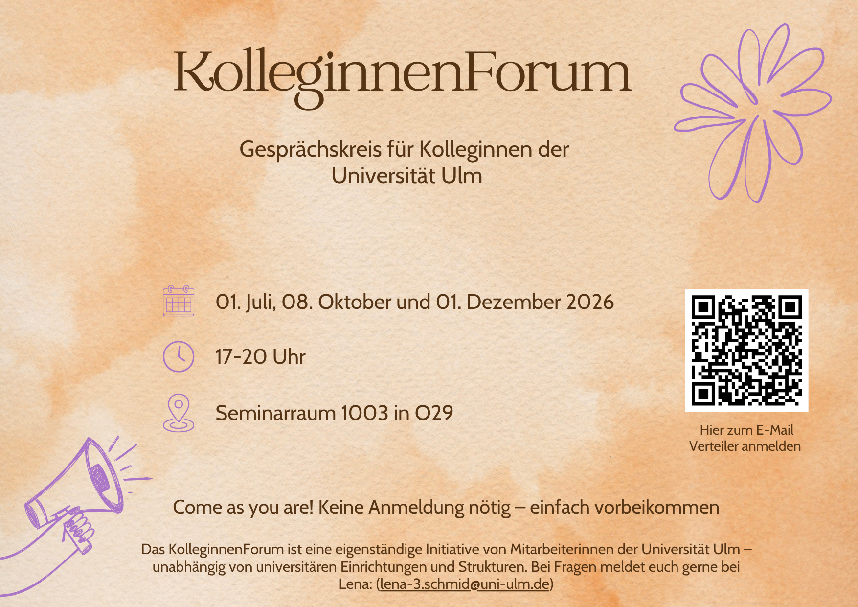 KolleginnenForum  Gesprächskreis für Kolleginnen der Uni Ulm 